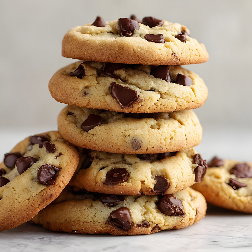 Classic American chocolate chip cookies recipe printable card