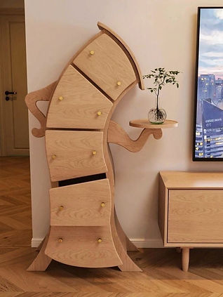 Aesthetic wooden  storage self 