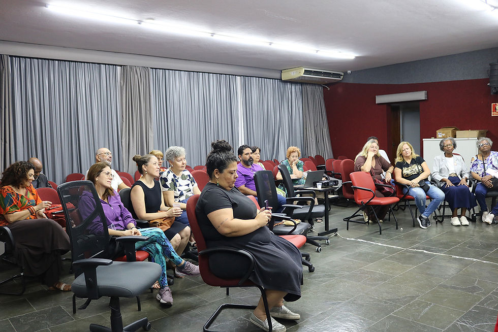 Presentes ao Afrocine, que teve a exibição do "AmarElo - É tudo pra Ontem", de Emicida