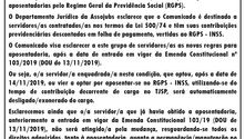 JURÍDICO ASSOJUBS: Esclarecimentos sobre o Comunicado SGP 27/2023 (aposentadorias pelo RGPS-INSS)