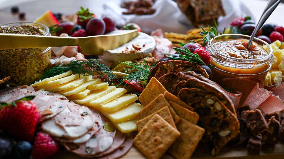 Arranged Food and Objects