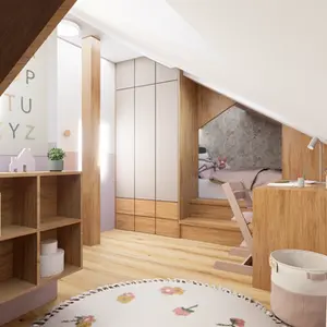 navrh-detskeho-pokoje-v-podkroví-olomouc-trefinterier