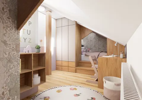 navrh-detskeho-pokoje-v-podkroví-olomouc-trefinterier