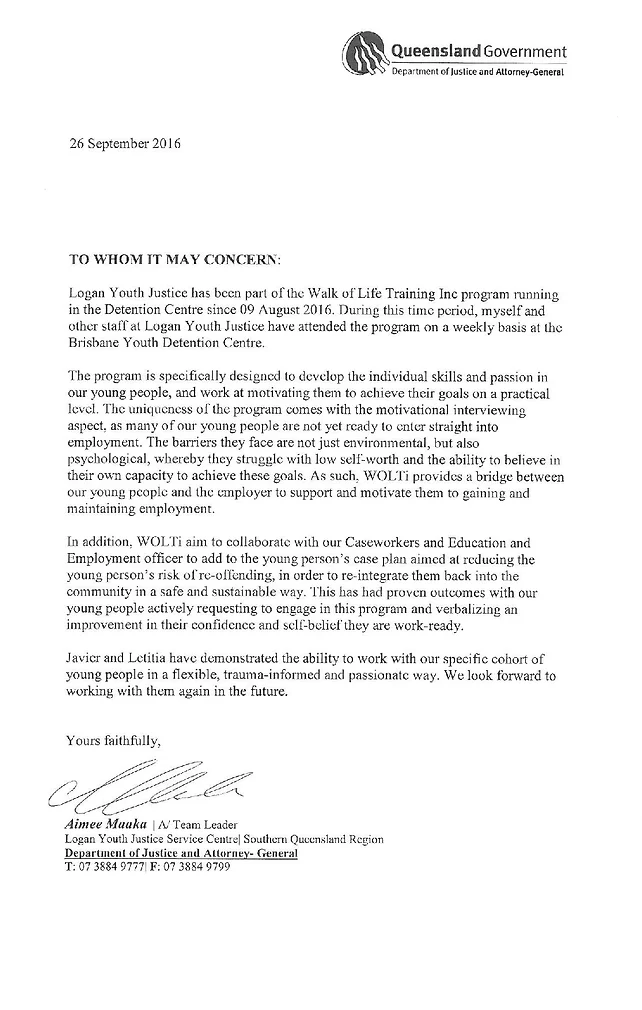 letters of support walkoflifetraining support letter