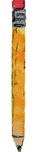 watercolor illustration of a sharpened pencil