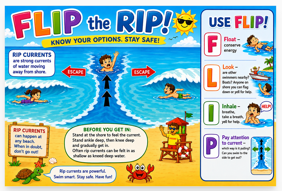 FLIP the RIP Guide to Escaping Rip Currents