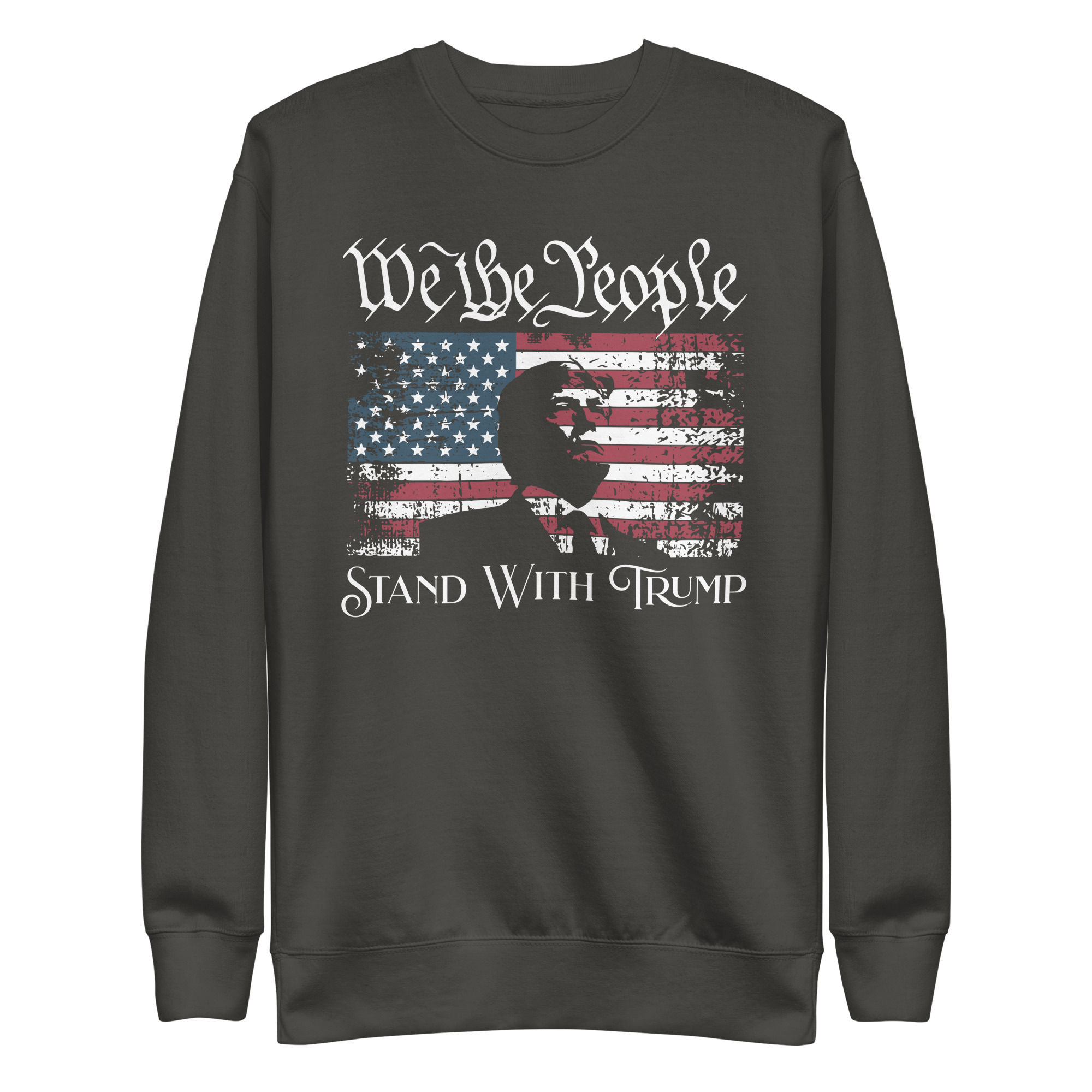 We The People Stand With Trump Crewneck