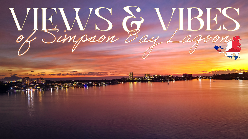 Caribbean Paradise From Above | Sunset Views of Simpson Bay Lagoon