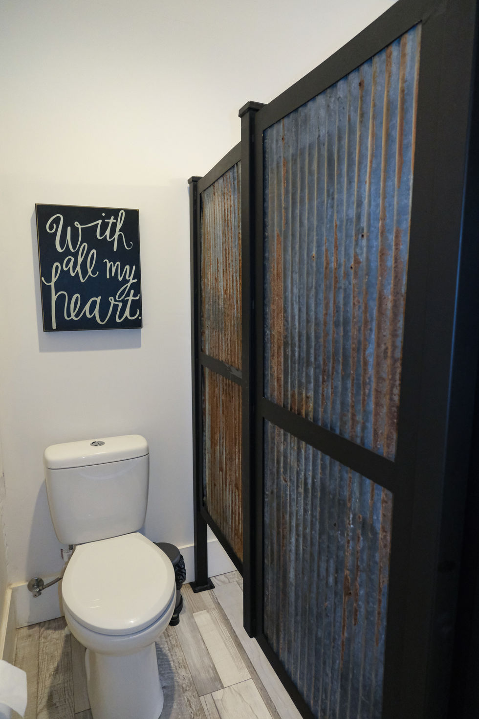 Custom Rustic Bathroom Stalls