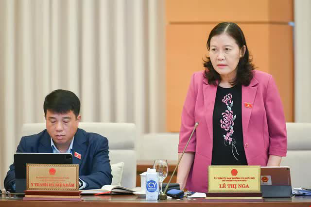Chủ nhiệm Uỷ ban Tư pháp Lê Thị Nga.