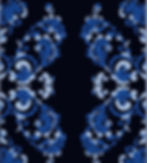 A dark blue and white antique brocade of beautiful flowers.jpg