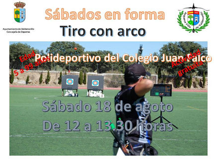 Nuevo sábado en forma, ahora probando puntería con el tiro con arco en el Juan Falcó