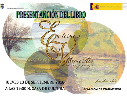 Presentación del libro ‘En torno a Valdemorillo’, el 13 de septiembre en la Casa de Cultura