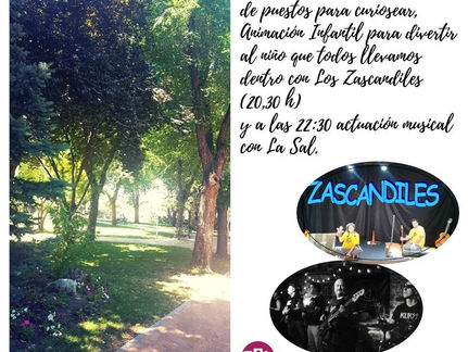 Tarde de picnic y muchas sorpresas
con Los Zascandiles y toda una noche a ritmo del genuino pop roc