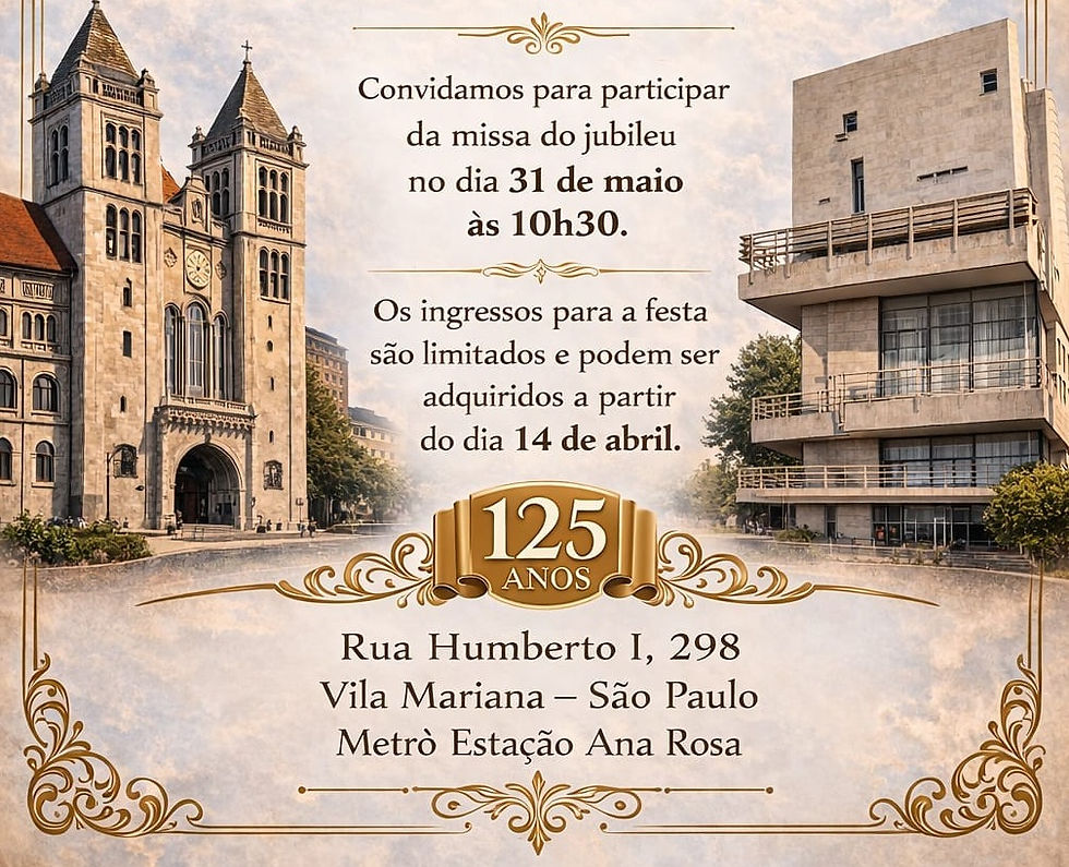 Sankt Bonifatius - 125 anos da Pastoral Católica de Língua Alemã em São Paulo (1902 - 2026) !