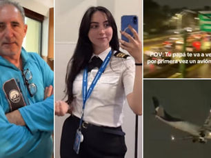 Papá observa el primer aterrizaje de su hija piloto y conmueve en redes sociales