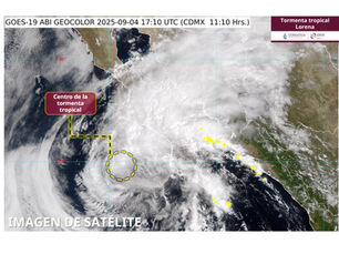 “El pronóstico es que Lorena impacte BCS pero debilitado”: Berenice Peláez 