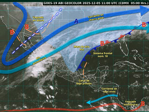 “Las lluvias se deben a un frente frío y un río atmosférico”: Francisco Cota