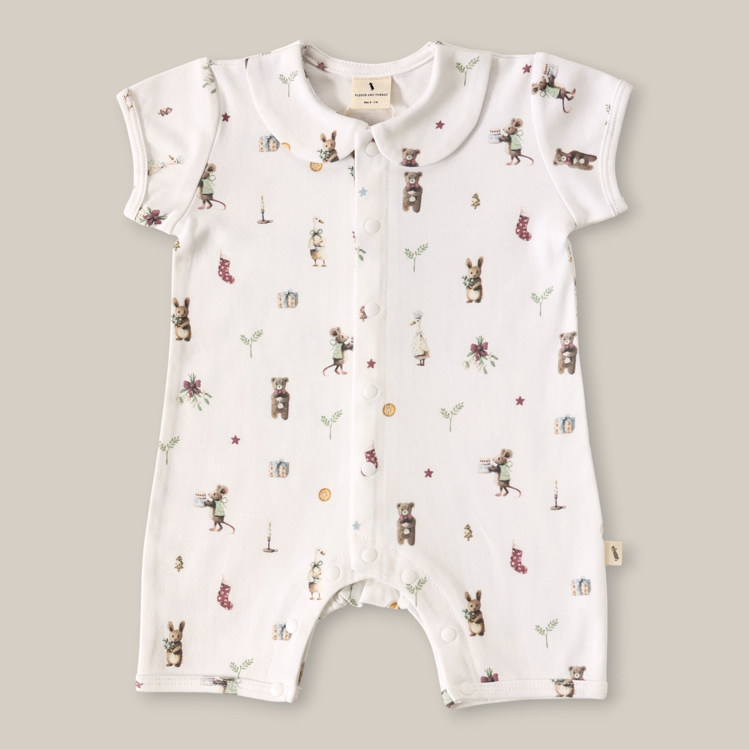 Fledge & Thread | Romper | Christmas