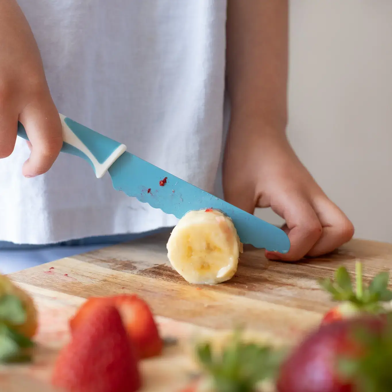 Kiddikutter | Child Safe Knife | Sky Blue