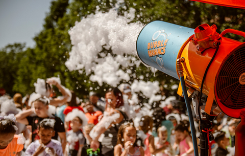 The Foam Cannon at Bubble Bash