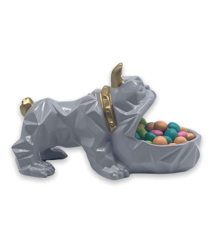 RONI Bulldog Ashtray Side with Treat Bowl