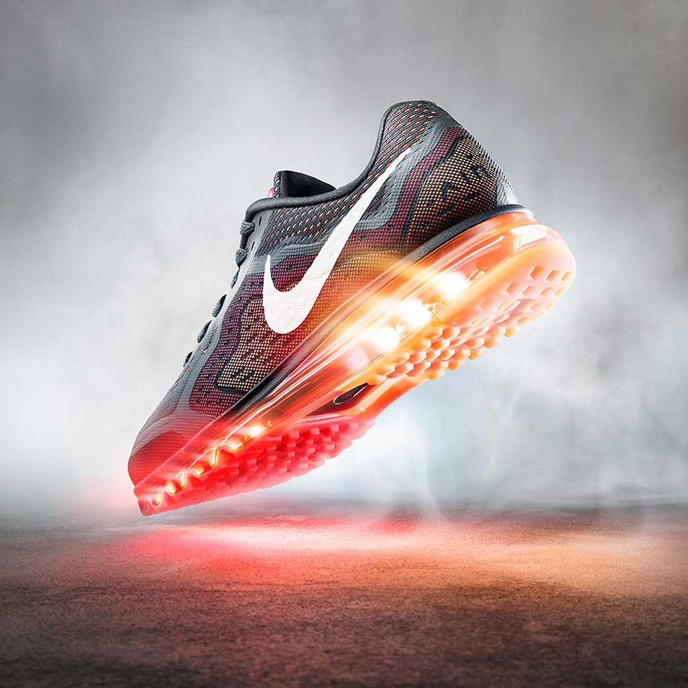 Digitally enhanced photo of a nike