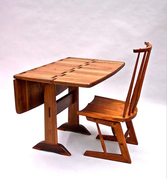 Wooden Chair and Desk