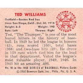 1950 Bowman Baseball Cards