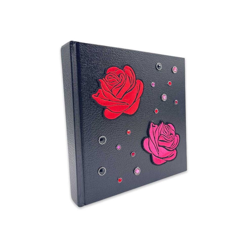 CANDACE 7"x 7"Jeweled Book Side