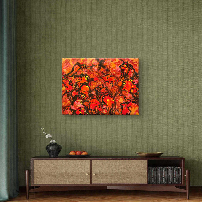 Pomegranate Fields Painting