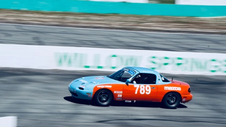Miata #789 on the race track