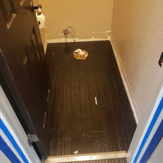 New flooring installed