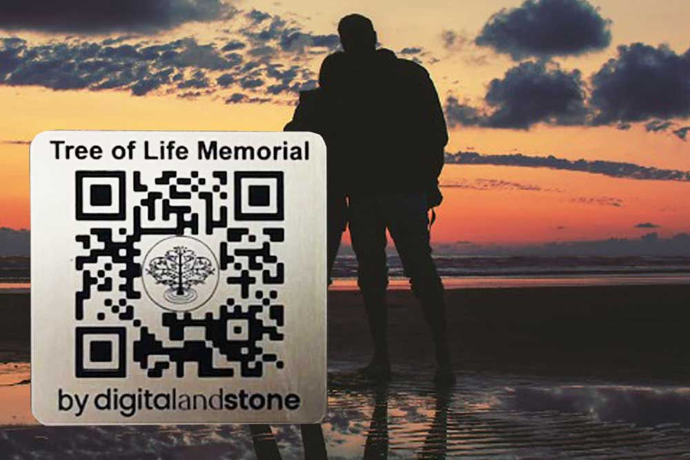 Memorial Plaque & Digital Memorial Plus for Loved One