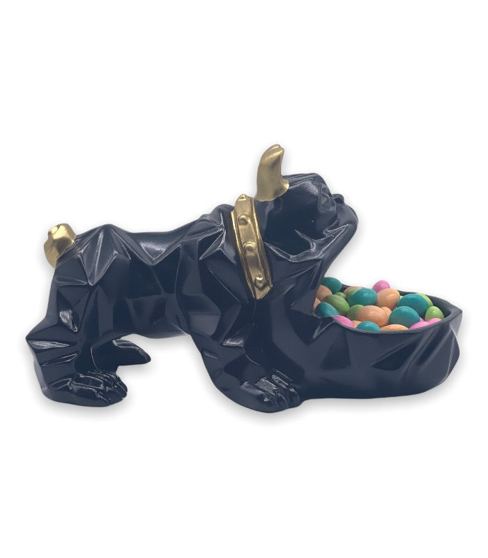 LALA Bulldog Ashtray Side with Treat Bowl