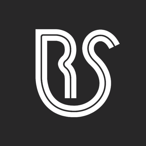 White Roadster Logo on Black