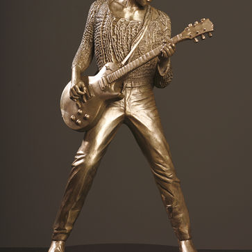 Bronze Statue of Steve Jones from The Sex Pistols,