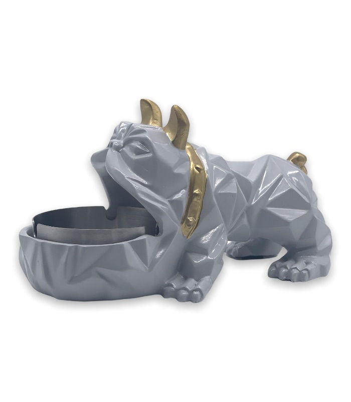 RONI Bulldog Ashtray Side