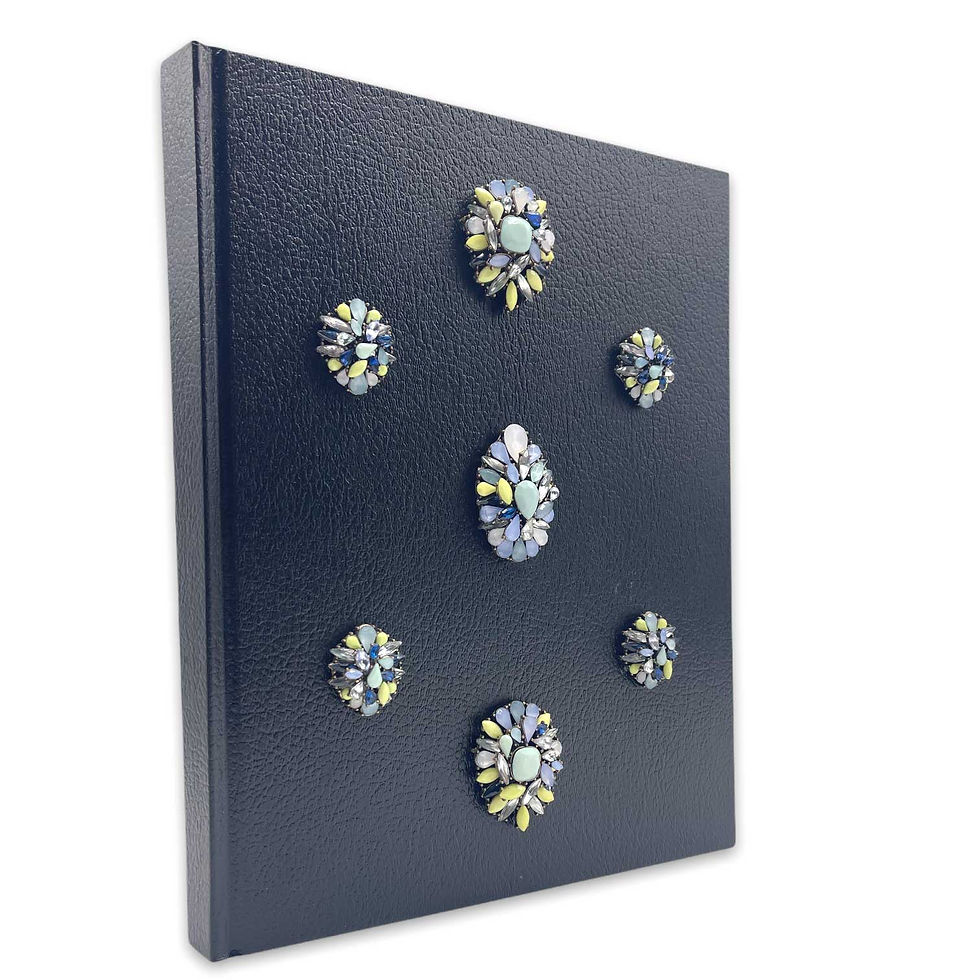 MARIE 8-1/2" x 11" Jeweled Book Side