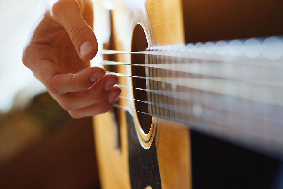 Playing Acoustic Guitar