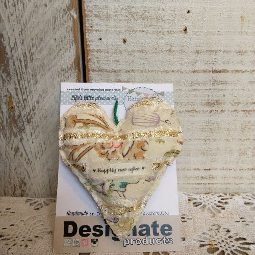 Thumbnail: Rustic wedding Lavender heart hangers