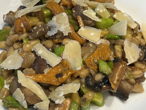 Orzotto with Mushrooms, Beans and Broccoli
