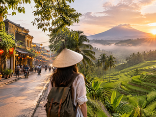 Atmosfera di viaggio tra Hanoi e le risaie indonesiane