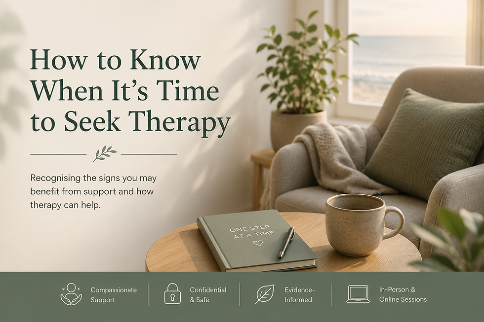 When It's Time to Seek Therapy - Open Arms Therapy Guidance