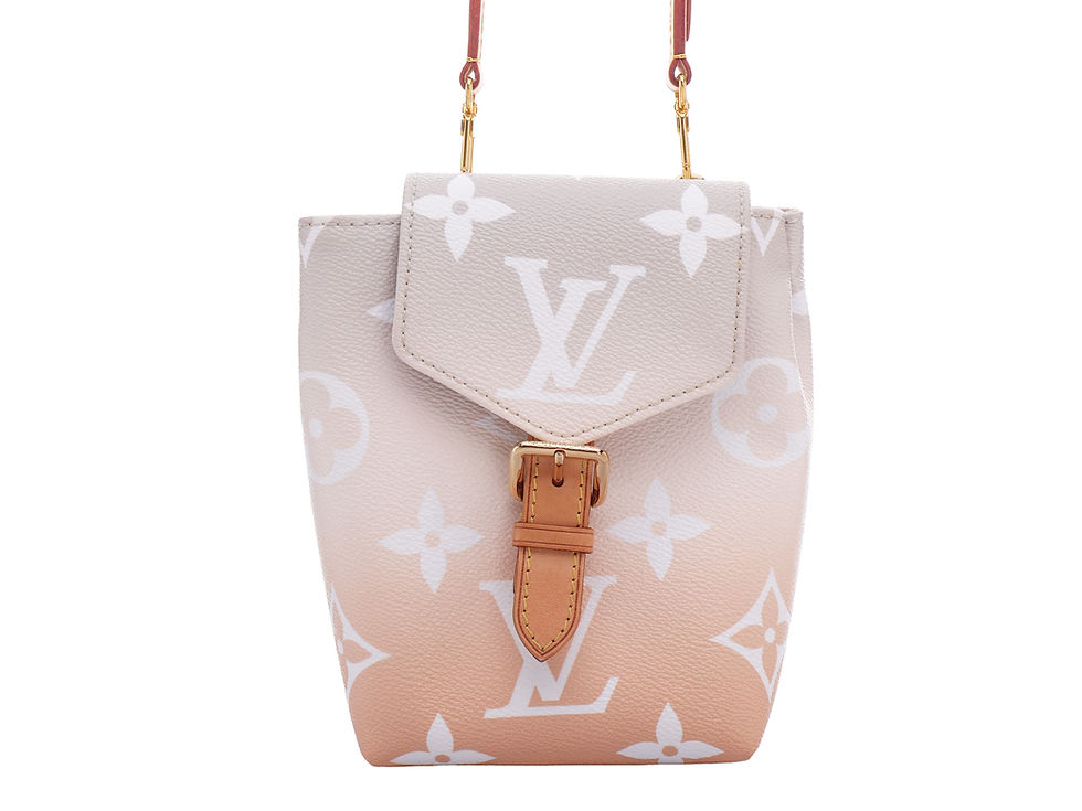 Thumbnail: Louis Vuitton By the Pool Tiny Backpack in Gradient Brume. 