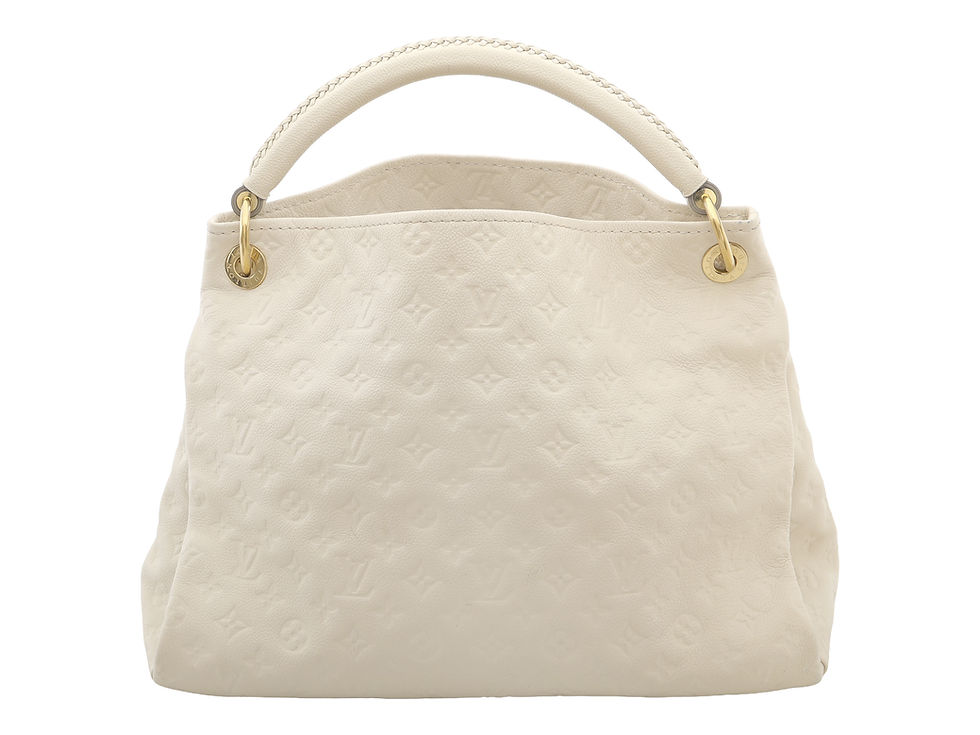 Thumbnail: Louis Vuitton Artsy MM Hobo bag in Cream Leather
