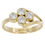 Thumbnail: 18ct Yellow Gold contemporary Diamond Ring 0.48ct