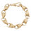 Thumbnail: 9ct Yellow Gold Child's Patterned Tulip Bracelet 20.8g