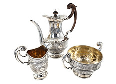 silver teaset