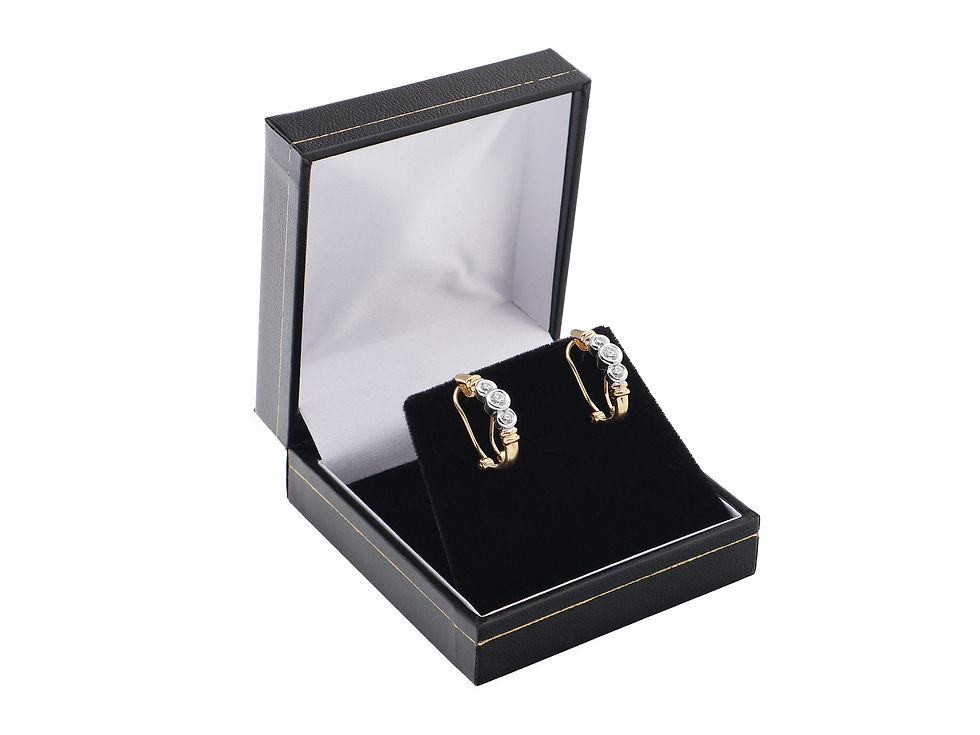 Thumbnail: 14ct Yellow Gold Diamond Earrings 0.52ct